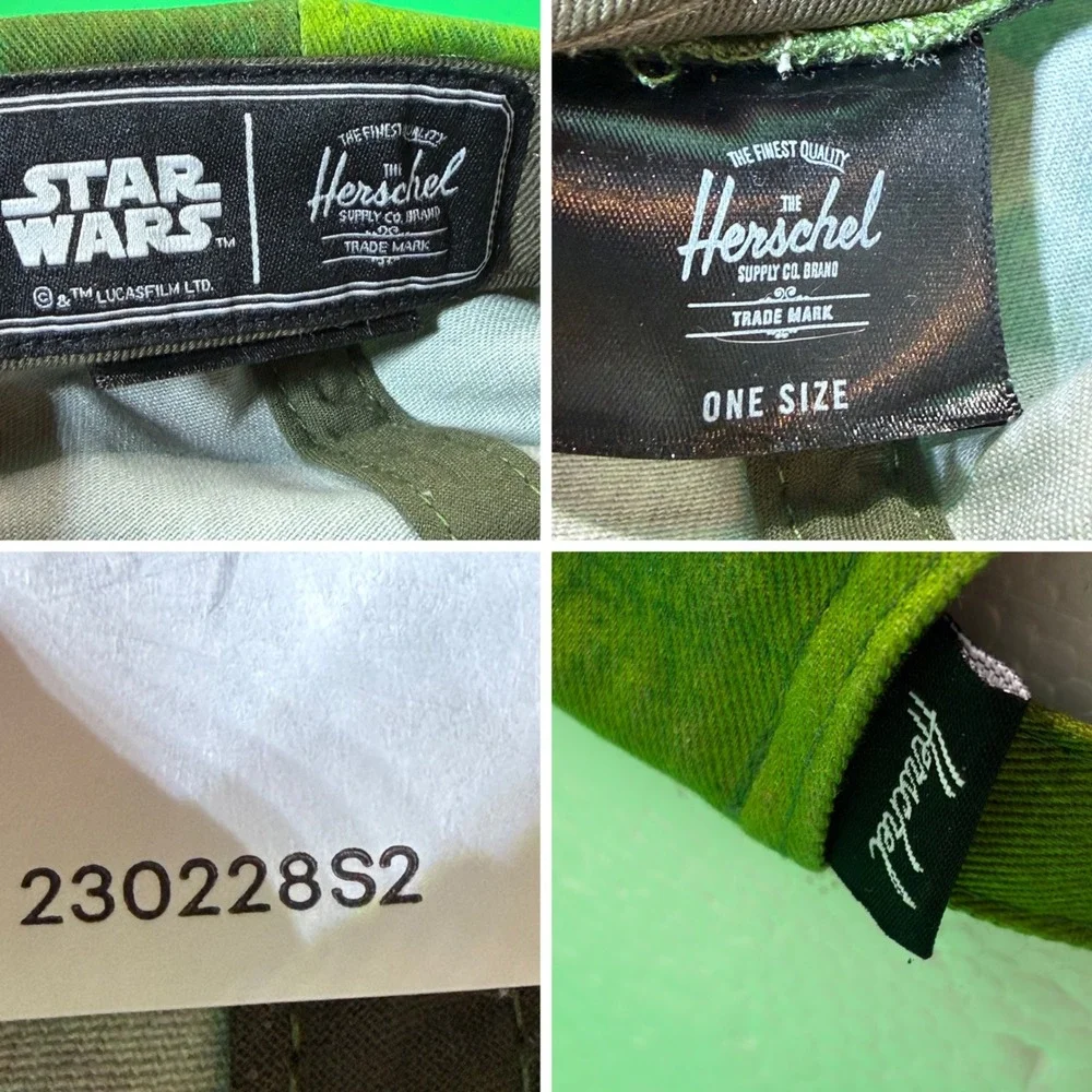 Star Wars x Herschel Collab Hat Green Return of the Jedi 40th Endor Camo Cap